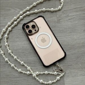 Chain  with Pearl Strap - crossbody